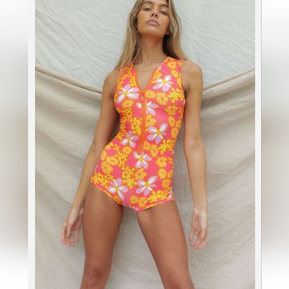 Rafa One Piece Swimsuit - Lei Lei Print XS